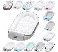 Bellochi Riduttore Lettino per Neonato, Riduttore per Culla - Antisoffoco, Cotone - Cuscino Riduttore, Cocoon a Baby, Baby Nest - 90 x 60 cm Copse