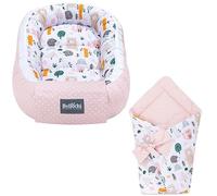 Bellochi Set 2in1 Riduttore per Cull e Copertina Avvolgente Neonato - Riduttore Lettino per Neonato, Baby Nest - 100% Cotone Antialergico - 4rest