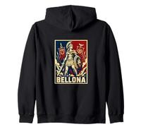 Bellona SPQR Dea Romana Antica Roma Felpa con Cappuccio