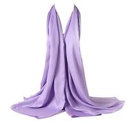 Bellonesc Sciarpa di Seta 100% Seta Lunga Leggera Protezione Solare Scialli per le Donne, Rosa, viola., 71' x 35' (Appro)