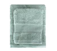 Bellora Set Asciugamani viso e ospite in Spugna 100% Cotone con balza in nido d'ape Art. Fiocco (Thea)