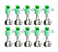 Bells Rivelatore Morso Di Pesce - 10x Pali Strumenti Jingle | Allarme Clip A Doppia Campanella per Aste Oceaniche, Indicatori Della Linea Di Stampaggio, Accessori Per Pesca Del Segnale Suono