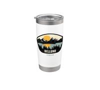 Belluno Italy Design Vacanze Souvenir Bicchiere termico in acciaio inox doppia parete