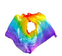 Belly Dance Scarf Veils， Velo di danza del ventre in vera seta multicolore, dimensioni multiple, performance sul palco(Color 15-dz,XXL- 400X114cm)