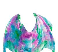 Belly Dance Scarf Veils， Velo di seta danza del ventre Multicolor varie dimensioni Spettacolo teatrale fatto a mano(As Picture 1,250x114cm)