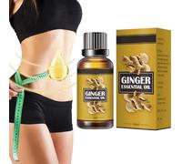 Belly Drainage Ginger Oil,Olio di Zenzero Snellente Pancia,Olio Essenziale di Zenzero,Drenaggio linfatico Ginger Oil,Naturale Snellente Olio da Massaggio allo Zenzero,Anti Età Olio Da Massaggio (30ML)