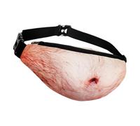 Belly Fanny Pack Divertente Borsello a Vita Realistico 3D per la Pancia