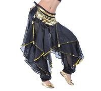 Belly Lady Flevado da donna Harem Tribal Chiffon quedane, San Valentino-regalo-idee