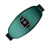 Belly Massager - 9.45 Inch Vibrating Waist Machine for Fat Burning, Muscle Relaxation with Adjustable Levels, Wireless Stimulator for Abdomen Workout, White Abs, Home Fitness Use