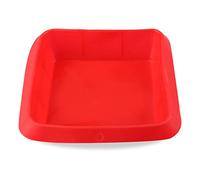 Belmalia Teglia da Forno in Silicone | Stampo per lasagne | Teglia per Torte | Antiaderente | 20 x 20 | Rosso