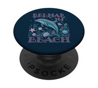 BELMAR BEACH NJ DOLPHIN SOUVENIR DA SPIAGGIA COLORATO PopSockets PopGrip Adesivo