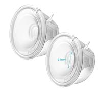 Belmikal Doppio tiralatte indossabile 21 mm tazza di raccolta del latte compatibile con Momcozy S9 Pro|S12 Pro tiralatte indossabile inclusa flangia da 21 mm Uso con S9 Pro|S12 Pro Parts/Accessori di