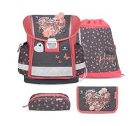 Belmil Classy 403-13/AG/S - Set di 4 zaini per la scuola, Bloomy Blossom, Set per la scuola