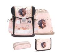 Belmil Classy 403-13/AG/S - Set di 4 zaini per la scuola, Horse Chestnut 2025, m