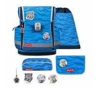 Belmil Classy Plus 405-78/AG/S - Set di 5 zaini per la scuola con cintura toracica, Animal Kingdom, 36 x 27 x 16 cm