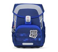 Belmil Maxi Plus Patch Me - Set di 6 zaini per la scuola ergonomici con penne Stabilo, astuccio, sacca da palestra e toppe in (405-87/P/S), Pixel Storm, Motivi vivaci e colorati