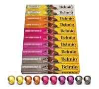 Belmio Capsule Compatibili Nespresso, Espresso & Lungo Pack, Capsule di Caffè a Tostatura Forte, Intensità da 7 a 12, Autentica Qualità Belga, 5 Varianti di Gusto, 100 unità.