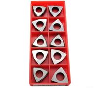 Belnotelt 10 pezzi MW0804 Carbide Shim Trigon per inserti WNMG0804, ad alta resistenza di presa portautensili di tornitura adattatore barra alesatura, guarnizione in lega dura per la lavorazione dei
