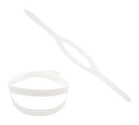 Belnotelt Cinturino per maschera in silicone per immersioni subacquee e apnea, attrezzatura regolabile ad alta elasticità, morbida e confortevole per tutte le forme del viso, materiale inodore (bianco