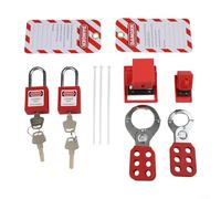 Belnotelt Corredo di Tagout della serratura per sicurezza industriale, insieme elettrico di blocco del gruppo con le chiusure d'acciaio, serrature dell'interruttore