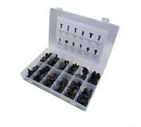 Belnotelt Kit di fissaggio in plastica per auto, 192 pezzi, set di clip e fermi assortiti per diverse applicazioni su veicoli, in valigetta organizzata