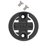 Belnotelt Kit di inserti per montaggio computer, staffa cronometro per Garmin, per Wahoo, per Bryton, per Cateye, base in plastica ABS, copertura testa nera, base fissa (B)