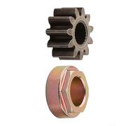 Belnotelt Kit pignone sterzo e boccola in metallo per 717-1554 741-04237A 741-04237B, 11 denti con scanalature, adatto per parti di tosaerba