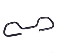 Belnotelt Manubrio a farfalla in lega di alluminio per, barra da trekking da 25,4/31,8 mm, parte per bici da turismo, colore nero, 58 x 19 cm (25,4 mm)