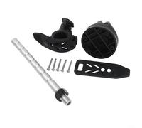 Belnotelt Marine Grade Alluminio Trolling Motor Mount per Minn Kota, 180 Gradi Staffa Regolabile Supporto Kit per Arco Montato Alberi Motore Nero