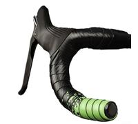 Belnotelt Nastro per manubrio di bici da strada con doppio strato di assorbimento degli urti, antiscivolo, in poliuretano PVC, per ciclismo in qualsiasi condizione atmosferica, nero e verde