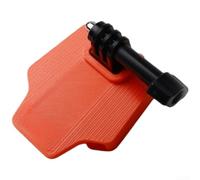 Belnotelt Supporto per fotocamera Brompton Bike e adattatore luce, staffa in resina ad alta resistenza per bicicletta pieghevole, design semi-chiuso sicuro, compatto 78 mm, nero bianco