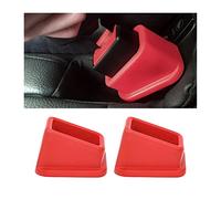 BELOMI Supporto per fibbia per cintura di sicurezza, confezione da 2 fibbie in silicone, sollevano la fibbia della cintura di sicurezza per un facile accesso, supporto verticale senza problemi,