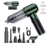 BelonLink Aspirapolvere a mano, 15000Pa, pieghevole, a batteria, senza fili, multifunzione, mini aspirapolvere ricaricabile, con accessori, lavabile, filtro HEPA, per auto, ufficio, casa