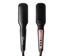 BelonLink Spazzola Lisciante per Capelli, Piastra per Capelli Ioni Negativi, Pettine per Riscaldamento Elettrico, 6 Temperature, 120°C-220°C, Riscaldamento Rapido, schermo LED, Anti-Scottatura