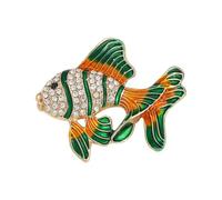 Belons Spilla da ragazza a forma di angelo in lega con strass, spilla a forma di pesce koi, spilla per banchetto, corpetto per donne, donne e bambini