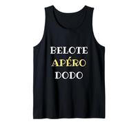 Belote apero Dodo Humour belote Uomo Divertente Canotta