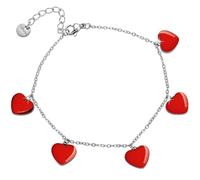 Beloved Bracciale cuore smaltato rosso