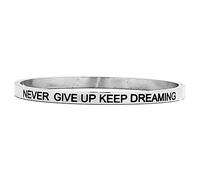 Beloved Bracciale uomo in acciaio Emozionale - frasi, pensieri, parole - bracciale rigido - incisione su due lati (MOD 14)