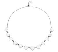 Beloved ❤️ Collana girocollo donna in acciaio ESSENTIAL con charms varie forme - chiusura a moschettone - lunghezza regolabile (Cuori)