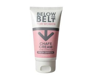 Below The Belt Anti Chafe Cream, Under Breast, Thighs & Buttocks 75ml | Ideal for under breast, thighs, buttocks and other areas prone to chafing. Talc free formula to help skin feeling fresh.