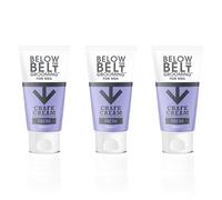 Below The Belt Crema anti-sfregamento da uomo, sollievo quotidiano per cosce e inguine con profumo fresco e rinfrescante - Confezione da tre da 75 ml