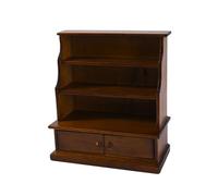 BELOWSYALER 1/12 Scala Miniatura Libreria Antica Vetrina In Legno Per Case Delle Bambole Soggiorno Decori Vintage