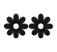 BELOWSYALER 1 paio di cuffie elastiche decorazioni floreali in silicone delicato sulla pelle accessori per gli amanti della musica cuffie fiore accessorio