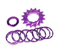 BELOWSYALER 16T Single Gear per Mountain Cycling Strong Aluminum Alloy Conversion Set Semplice e veloce da installare Trail Riding Single Speed Gear