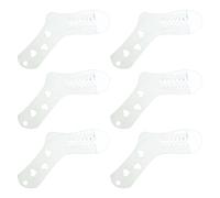 BELOWSYALER 6 pezzi di legno a forma di calzino strumenti per la forma perfetta artigianato soluzione di stoccaggio blocchi in legno per appassionati di artigianato supporti in legno naturale, Misura