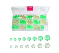 BELOWSYALER 633pcs Float Sinkers Stop Glow Pesca Peg Bobber Stopper Professionale Silicone Spazio Bean Stopper Accessorio Principiante amichevole Notte Fornitura