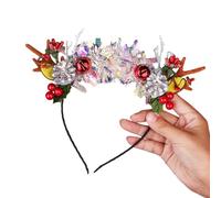 BELOWSYALER Accessori per feste di Natale, cerchietto con corna di renna, accessori per le vacanze, fascia per capelli per riunioni di famiglia, celebrazioni, fascia per capelli carina
