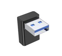 BELOWSYALER Adattatore di estensione USB 3.0 maschio a femmina angolato a 90 gradi verso l'alto per computer portatile PC USB convertitore di estensione USB 3.0 adattatore 90 gradi maschio a femmina