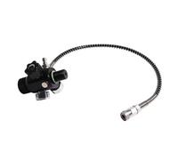 BELOWSYALER Adattatore per stazione di riempimento con valvole DIN ad alta pressione con doppio manometro e tubo metallico per serbatoi valvole di ricarica per serbatoi d'aria ad alta pressione