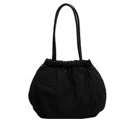 BELOWSYALER Borsa a tracolla in nylon trapuntata borsa casual grande capacità borsa a tracolla pieghettata borsa da donna borse da viaggio alla moda per donna tasca interna tote, Nero , One Size